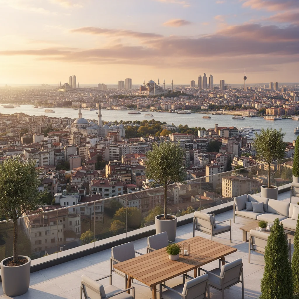 istanbul luxury apartment skyline
