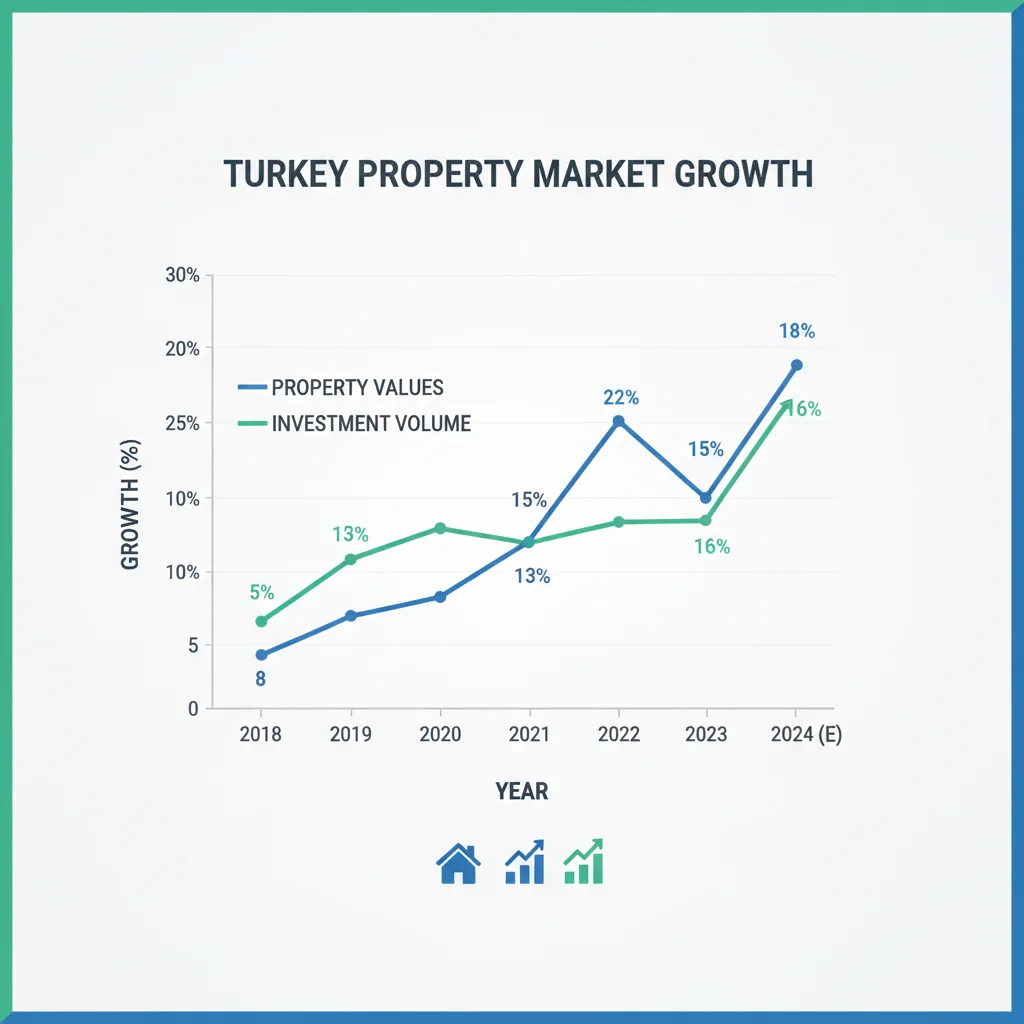 turkey property market growth chart statistics