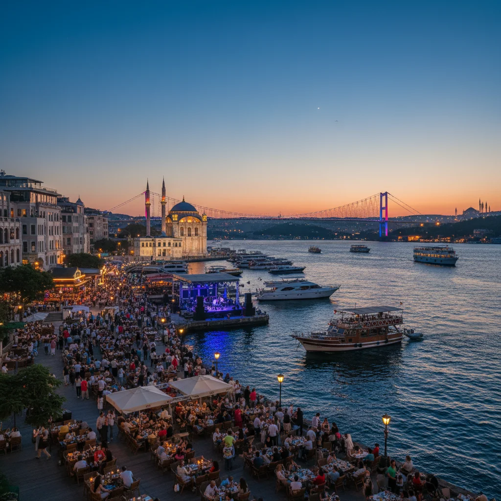bosphorus istanbul waterfront entertainment districts