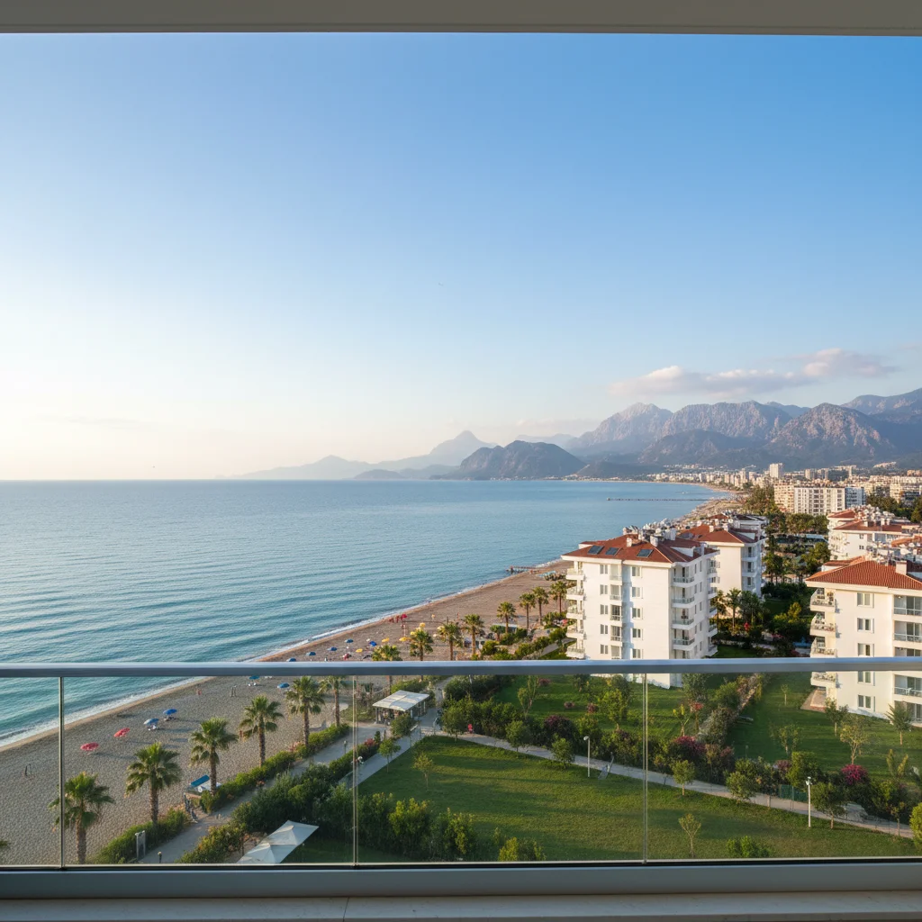 antalya beachfront apartment view