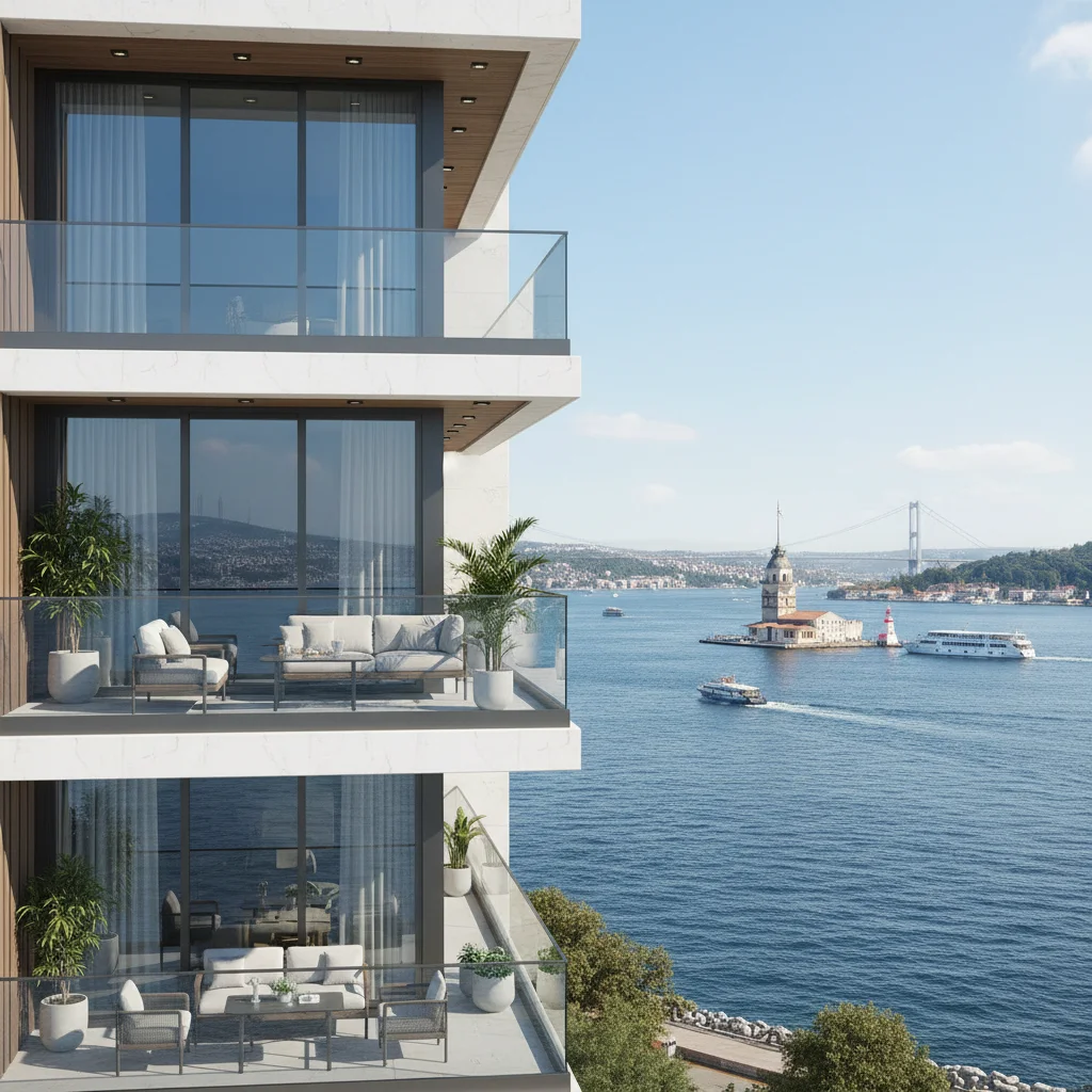 istanbul besiktas luxury apartments bosphorus view waterfront
