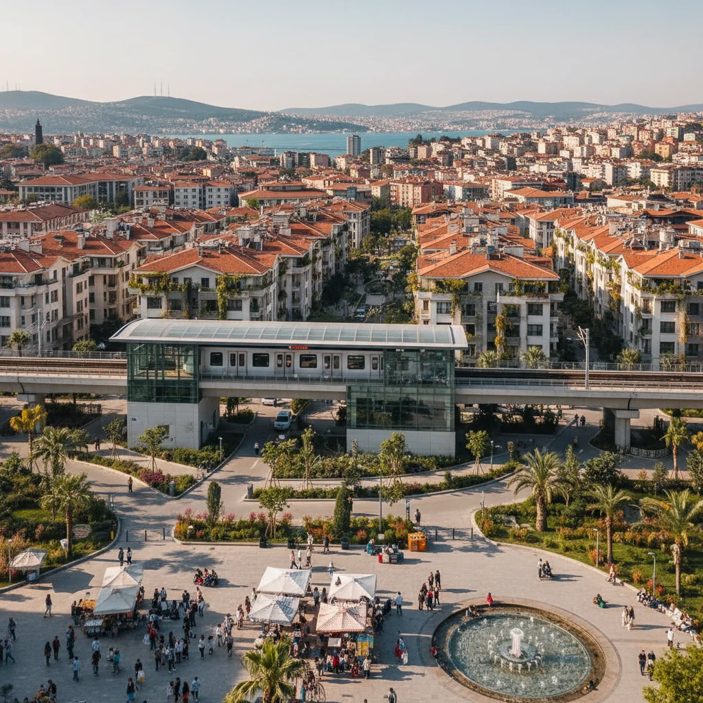 turkey metro station residential area