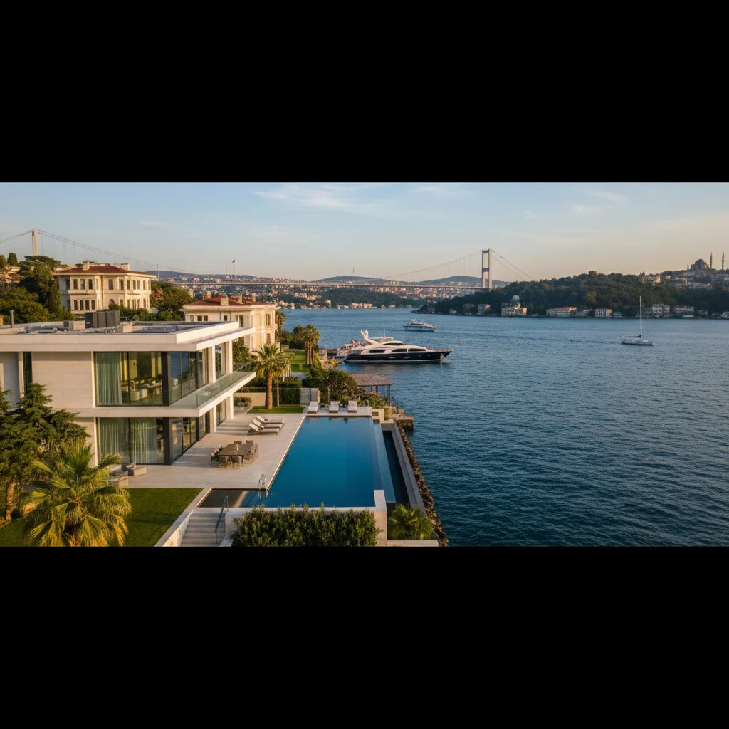 istanbul luxury waterfront villa bosphorus