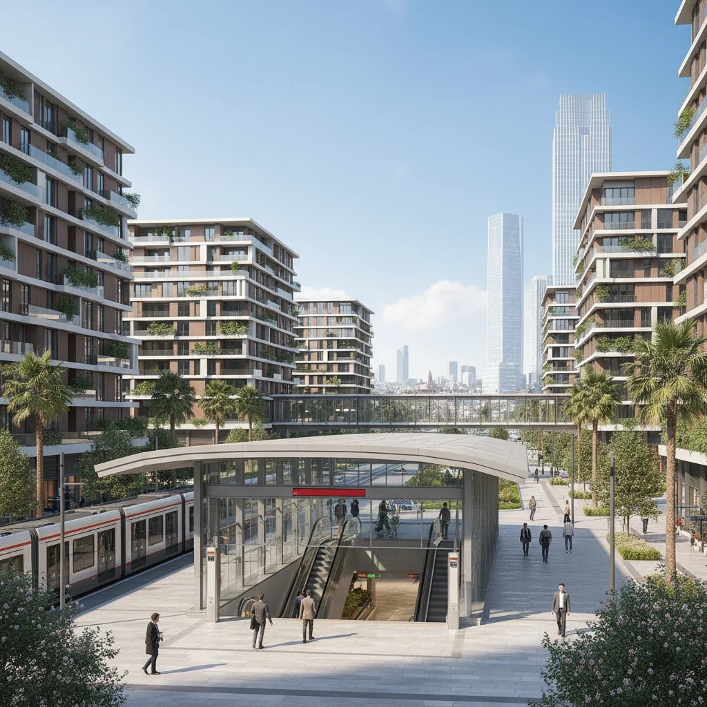 istanbul metro station modern neighborhood