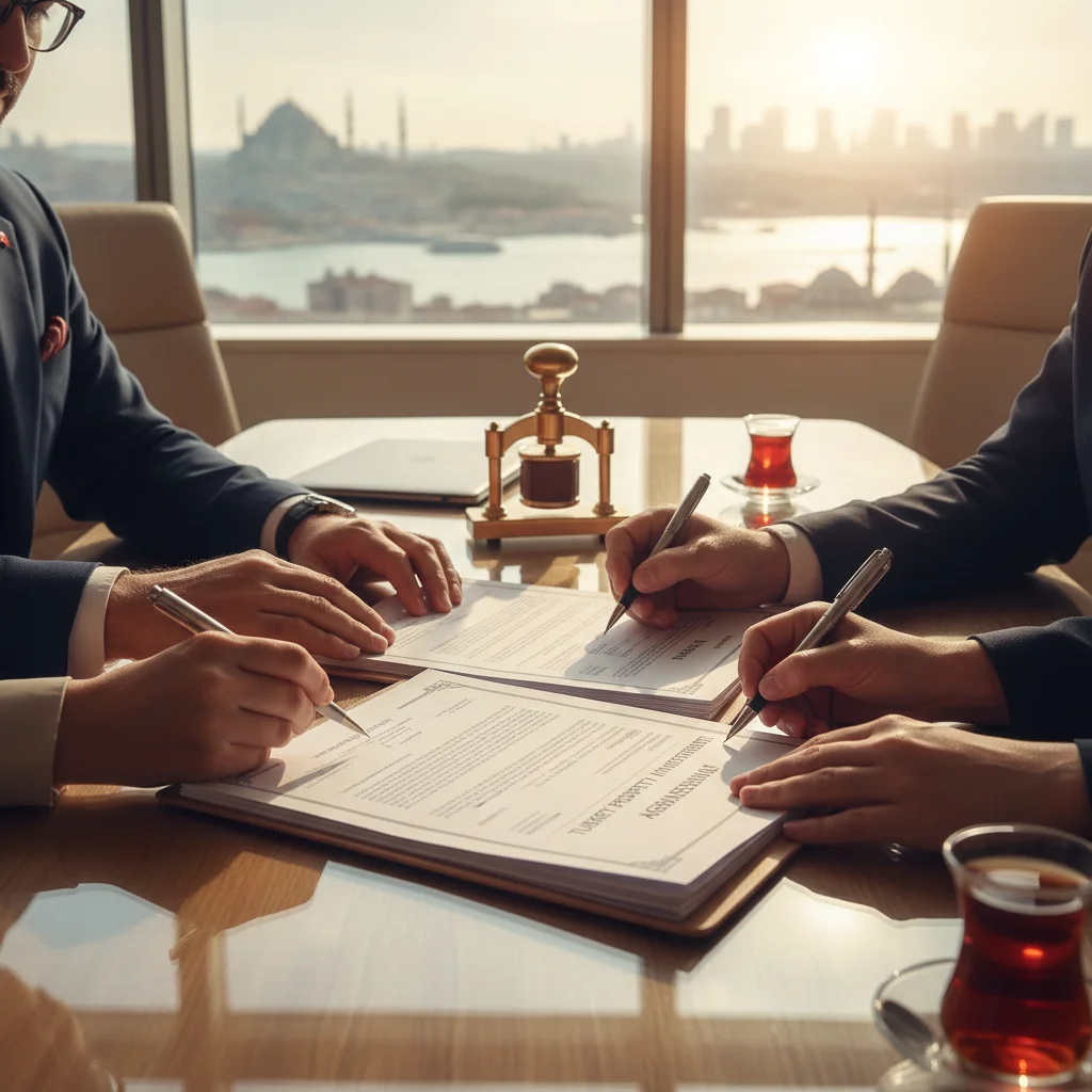 turkey property investment documents signing