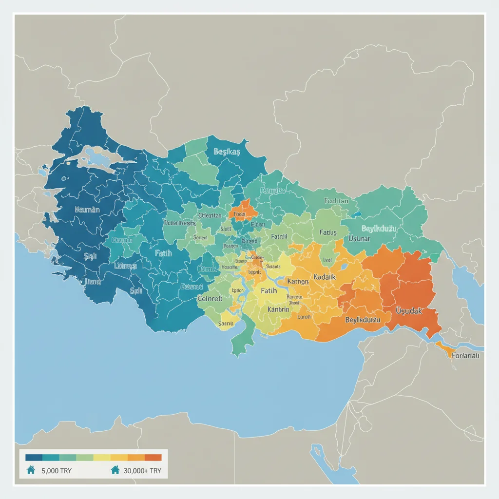 istanbul rental prices districts map