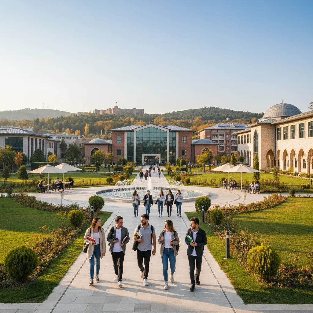 turkish university campus students education