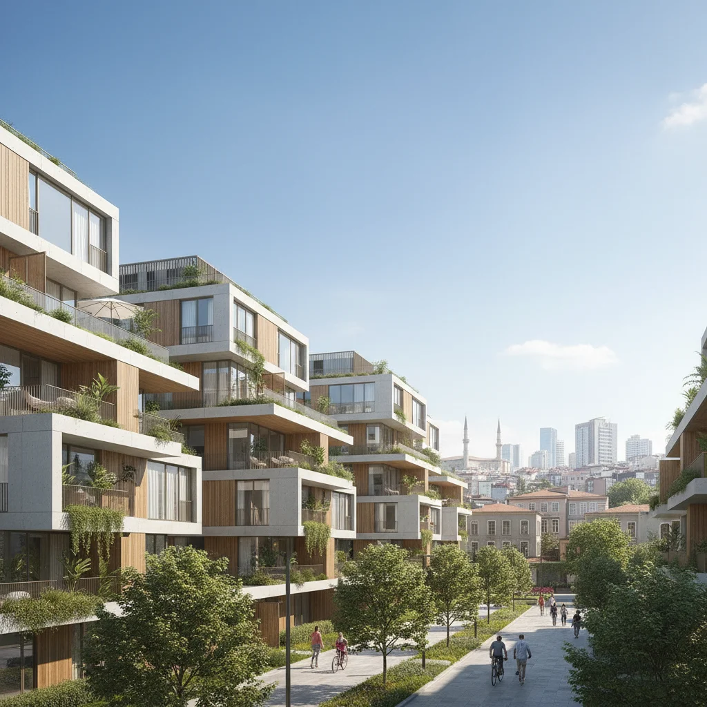 istanbul small apartments modern complex