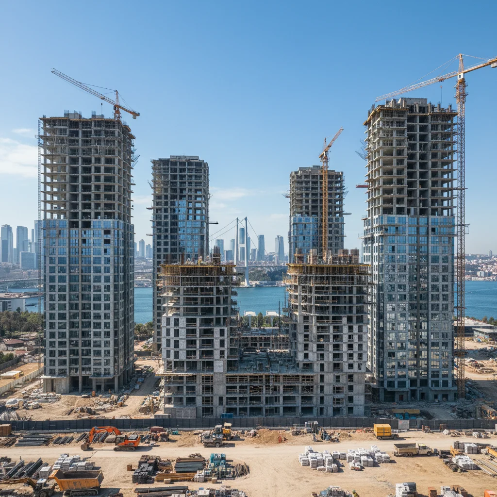 modern turkish residential towers construction