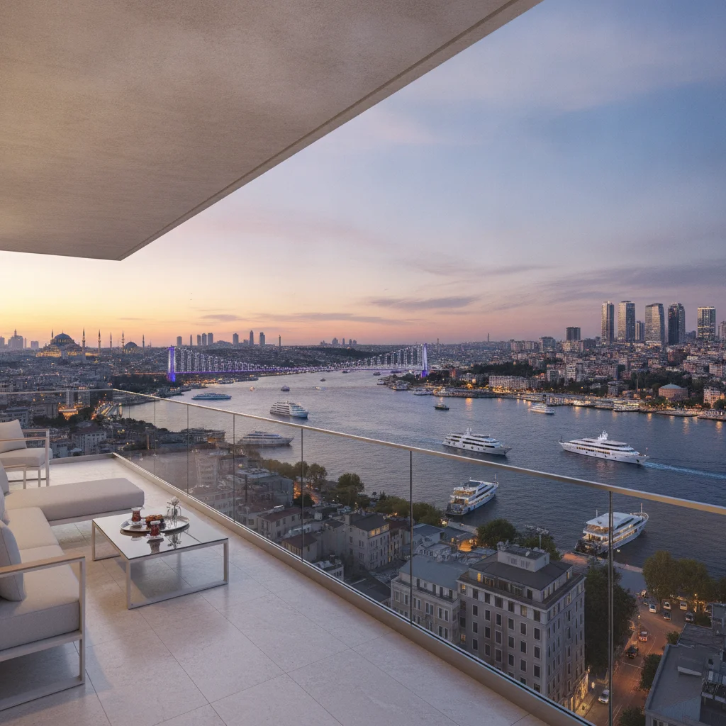 istanbul luxury apartment skyline bosphorus