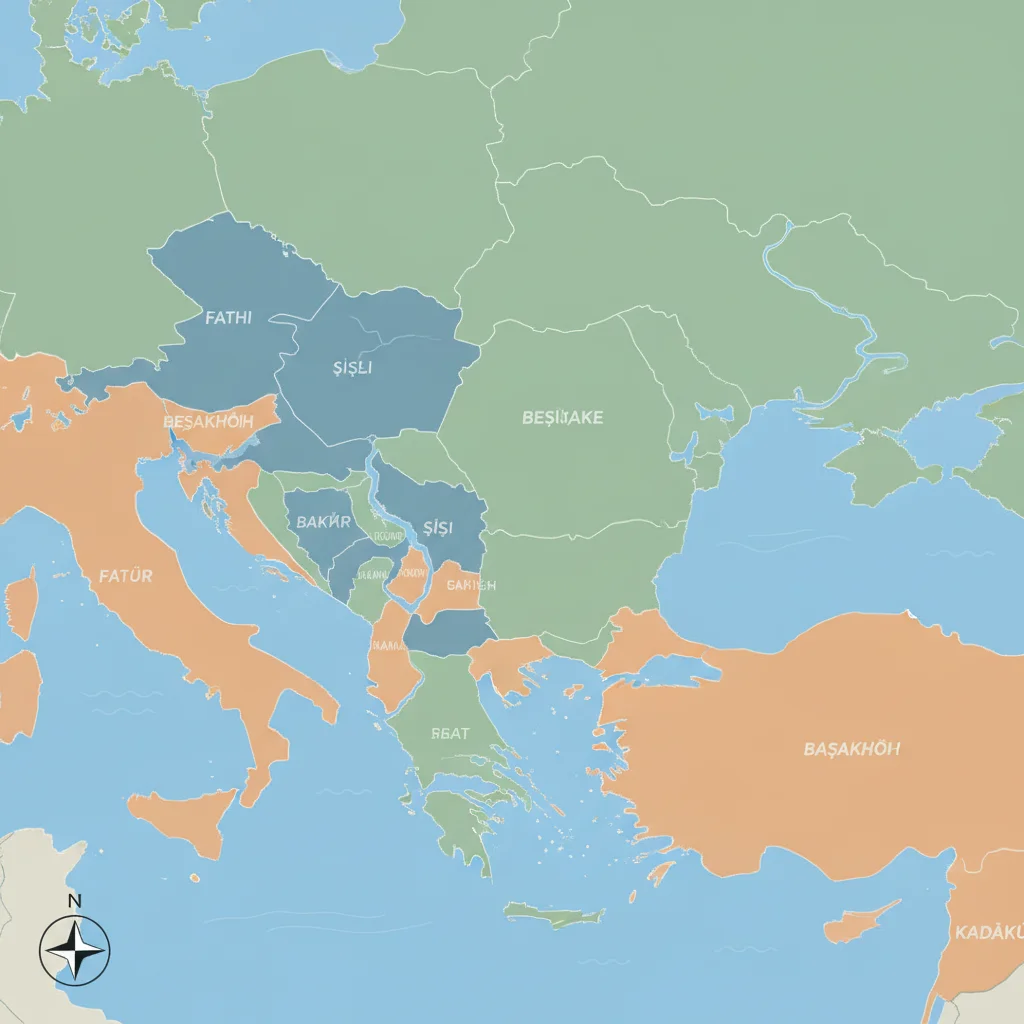 istanbul european side districts map