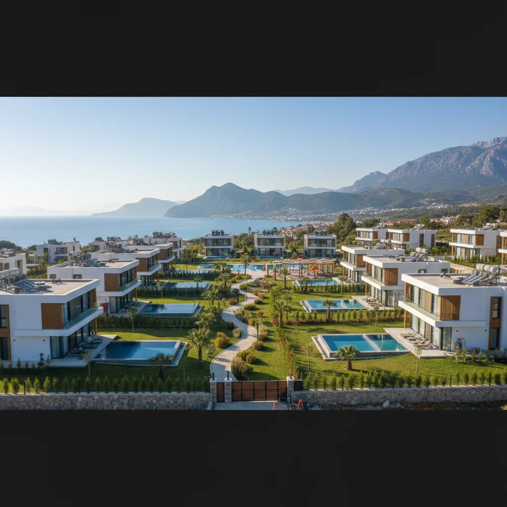 modern family villa complex antalya