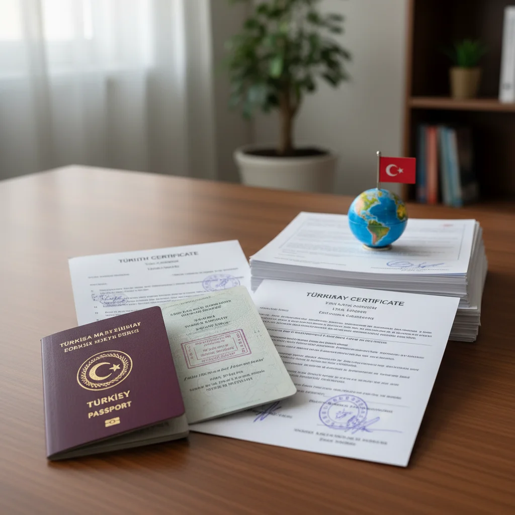 turkish passport and citizenship application documents