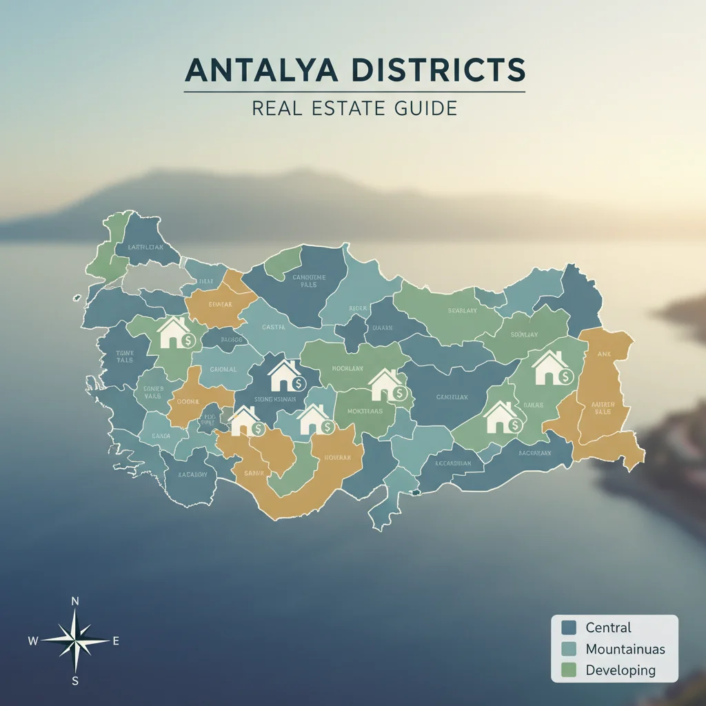 antalya districts map real estate guide