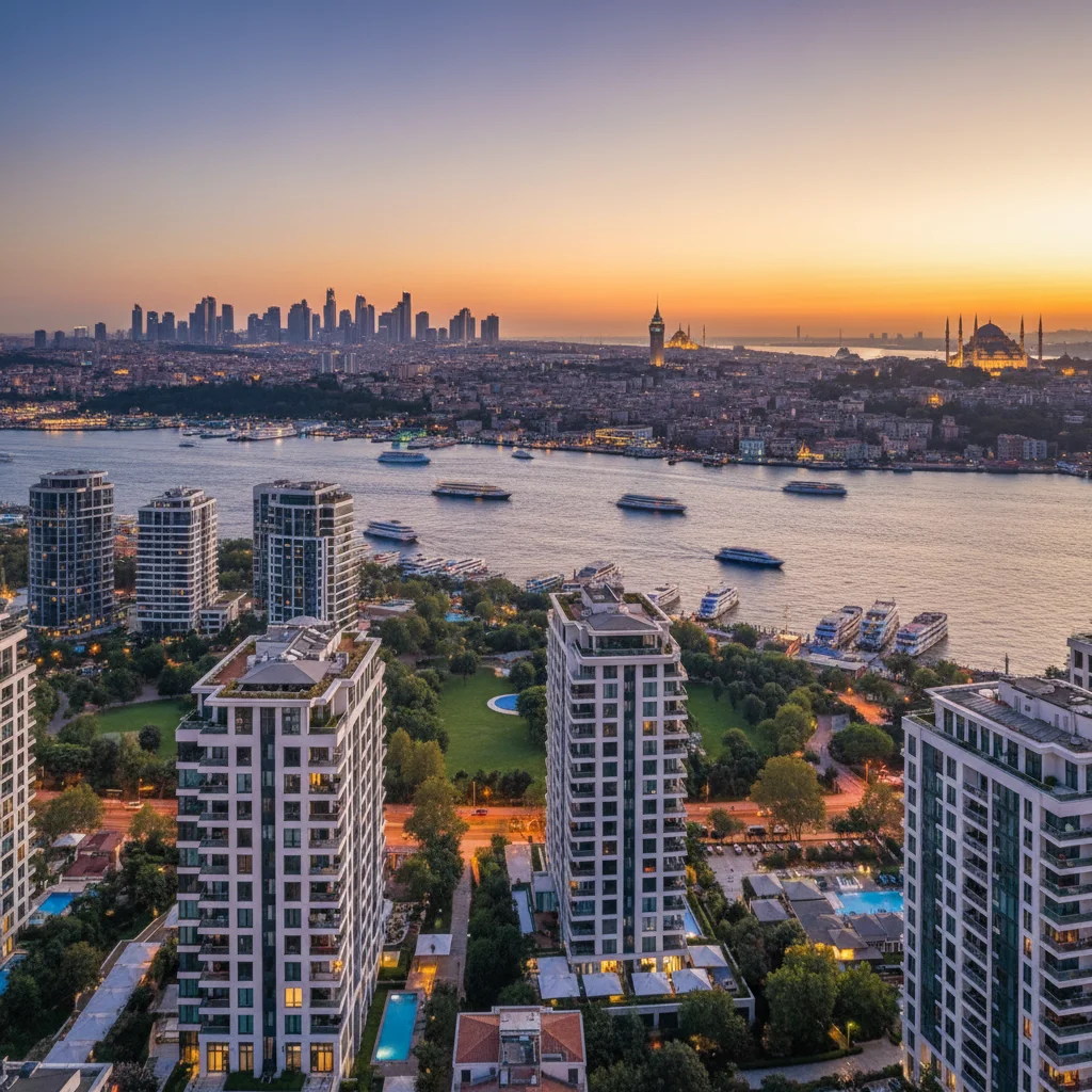 istanbul luxury apartment skyline bosphorus