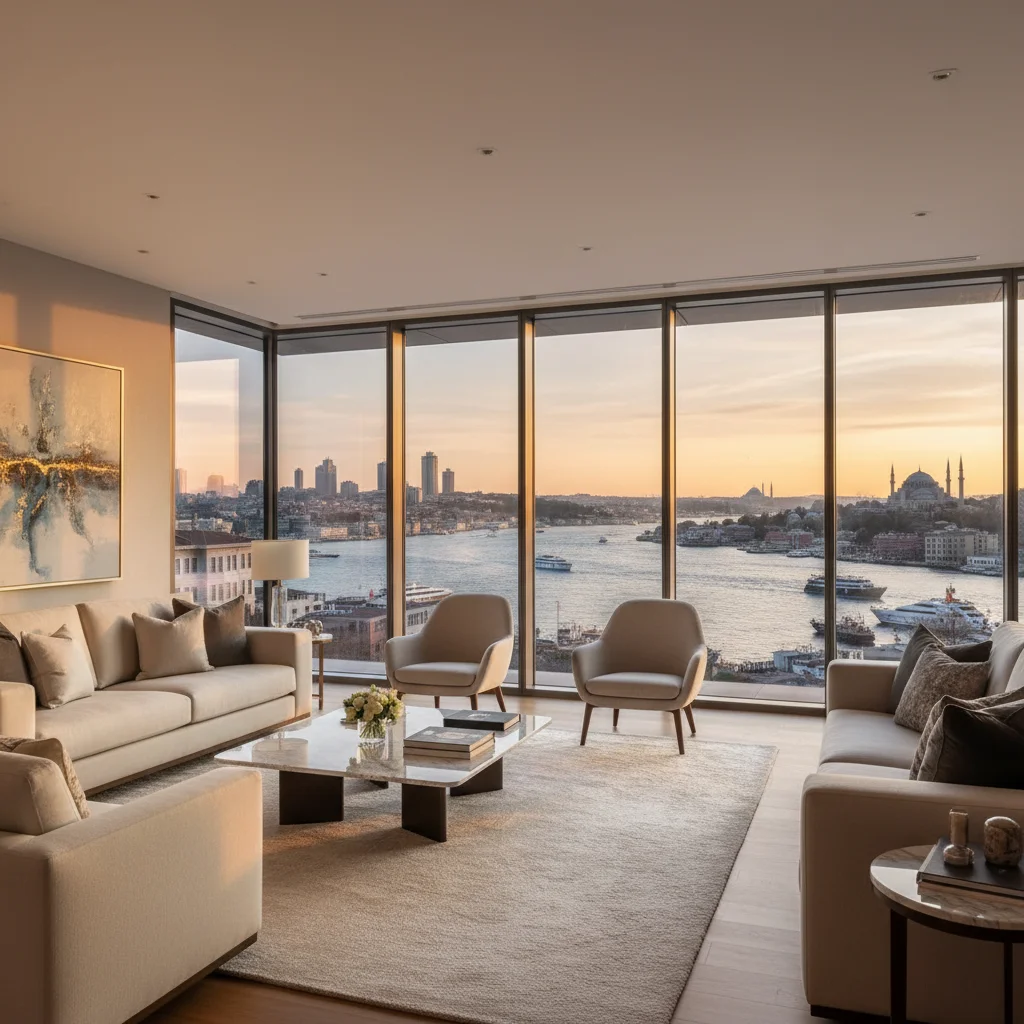 istanbul luxury apartment waterfront view