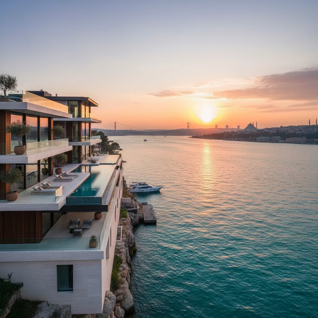 luxury modern villa istanbul bosphorus