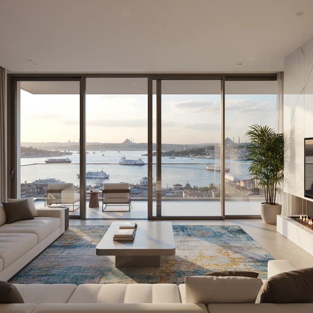 bosphorus view luxury apartment istanbul