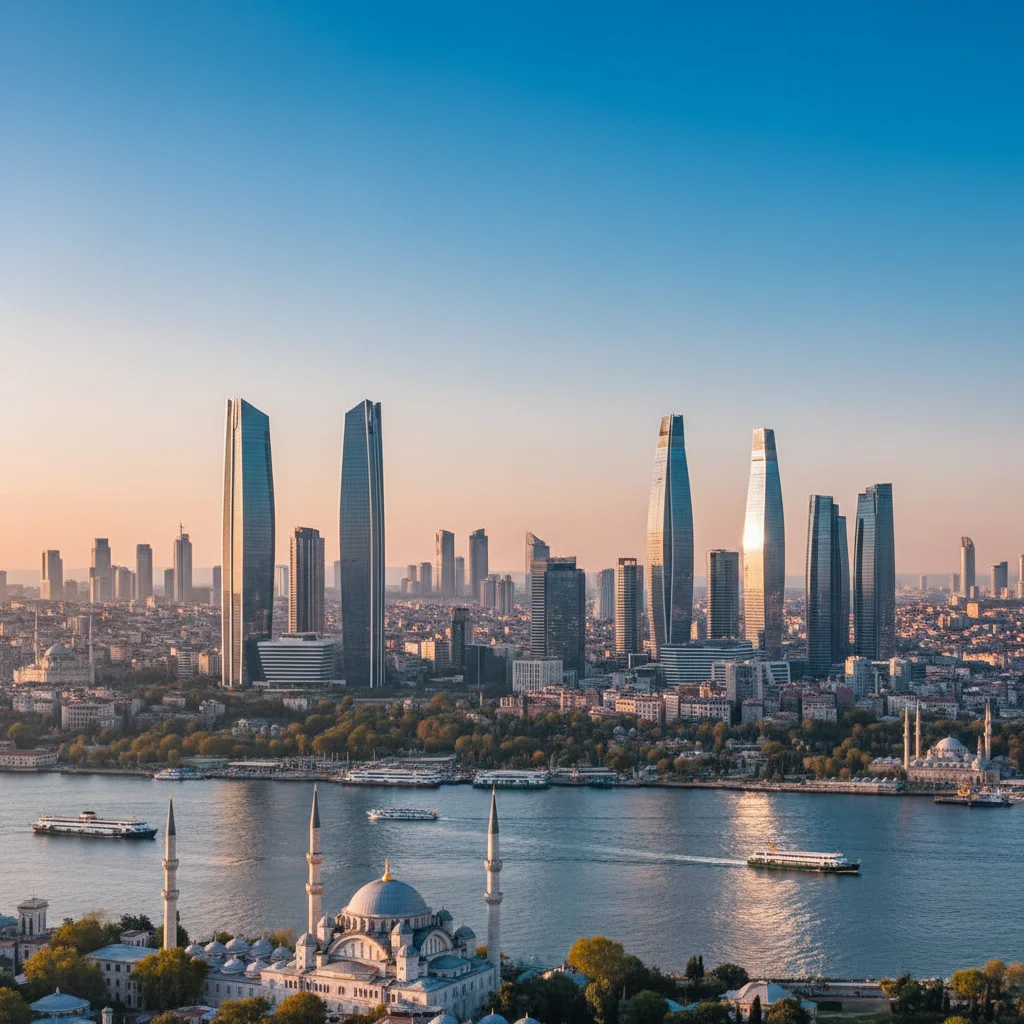 istanbul skyline modern buildings