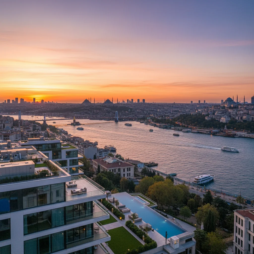 istanbul skyline bosphorus view property