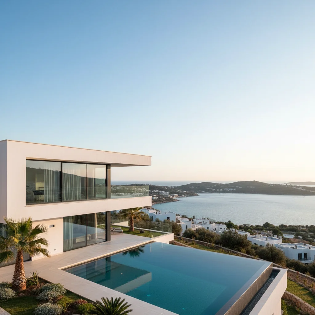 bodrum modern sea view villa