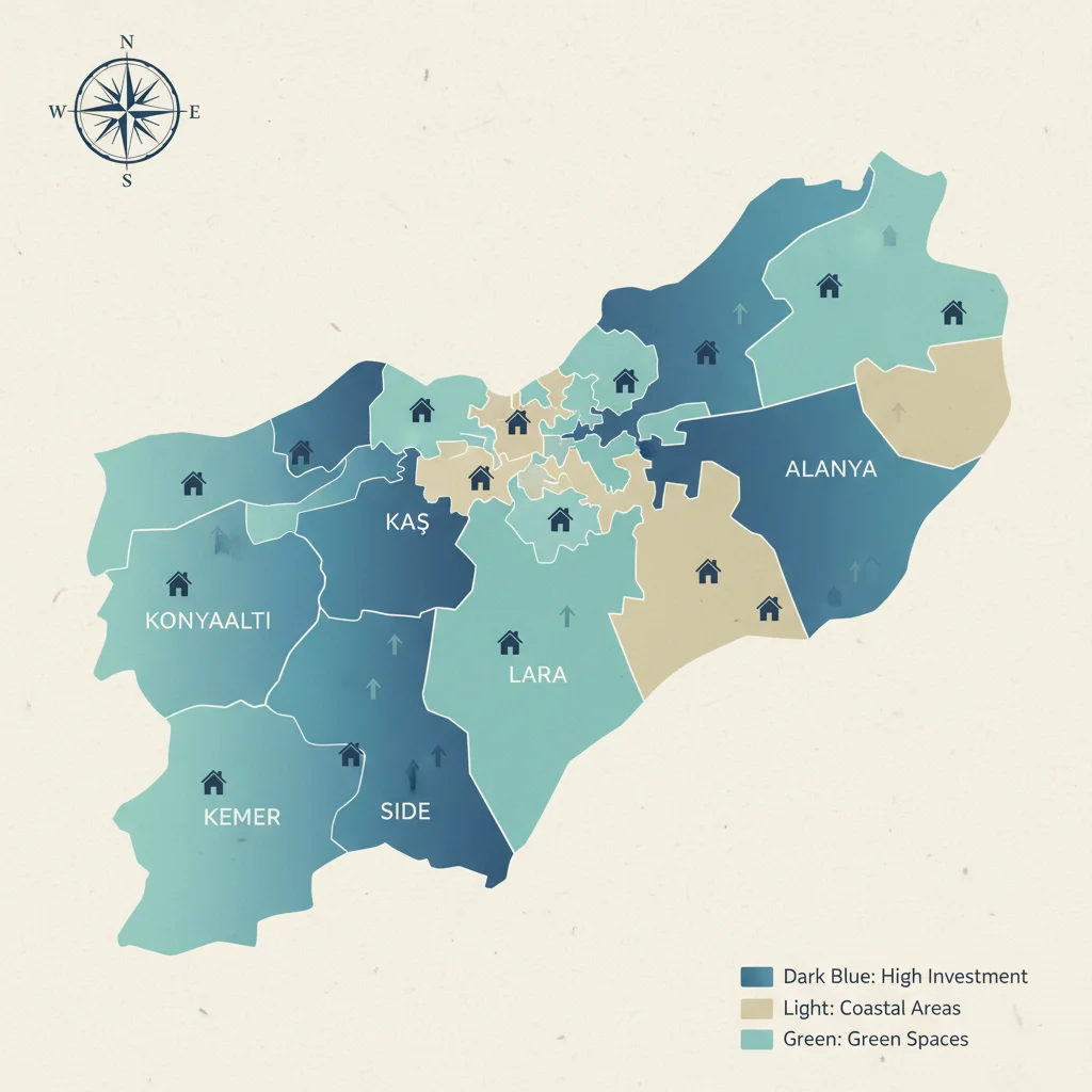 antalya coastal districts property investment map